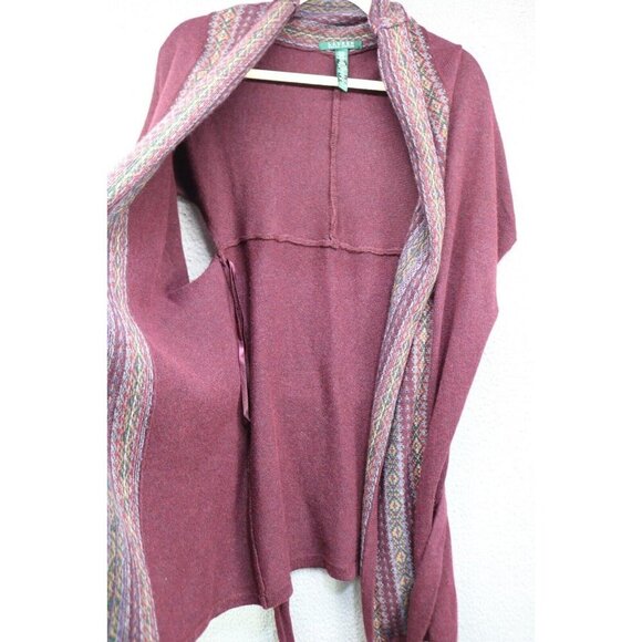 Lauren Ralph Lauren Sleeveless Open Front Cardigan-Lamb's Wool Cashmere-S-NWT - Picture 2 of 13